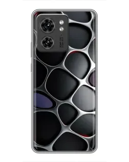 Чохол для Huawei Enjoy 90 Plus з картинкою «Об'ємна темна решітка»