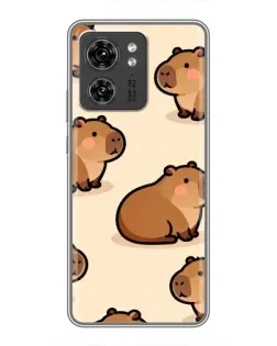 Чехол для Huawei Enjoy 90 Plus с картинкой «Паттерн милых капибар»