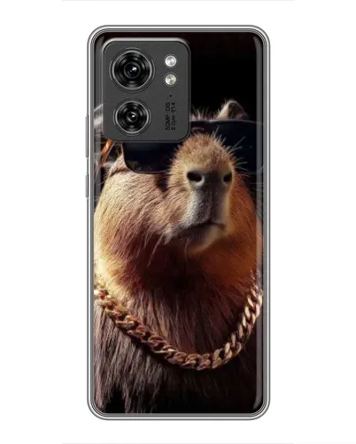 Чехол для Huawei Enjoy 90 Plus с картинкой «Капибара золотая цепь»