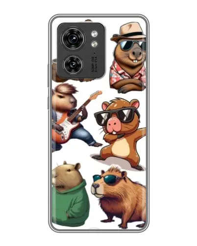 Чехол для Huawei Enjoy 90 Plus с картинкой «Крутые капибары музыканты»