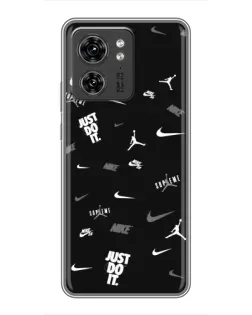 Чехол для Huawei Enjoy 90 с картинкой «Nike Black Pattern»