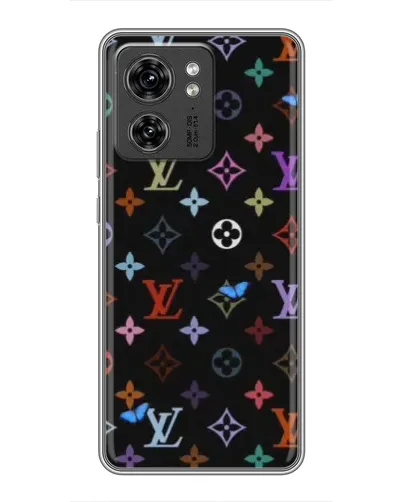 Чехол для Huawei Enjoy 90 с картинкой «Цветная монограмма LV»