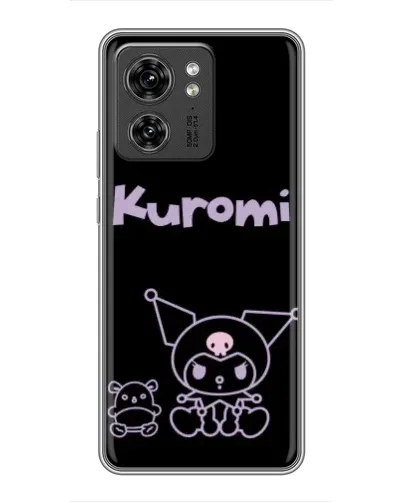 Чехол для Huawei Enjoy 90 с картинкой «Kuromi — черный минимализм»