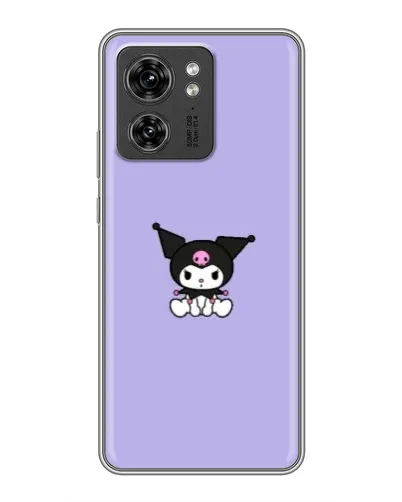Чехол для Huawei Enjoy 90 с картинкой «Kuromi — фиолетовый минимализм»