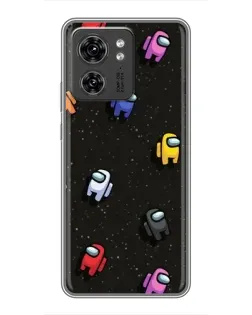 Чехол для Huawei Enjoy 90 с картинкой «Космический паттерн Among Us»