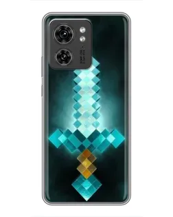 Чехол для Huawei Enjoy 90 с картинкой «Алмазный меч неон»