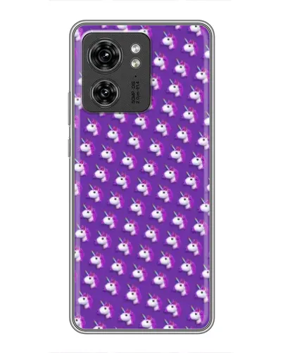 Чехол для Huawei Enjoy 90 с картинкой «Единороги на фиолетовом»