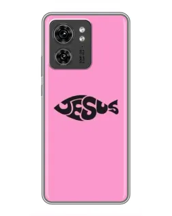 Чехол для Huawei Enjoy 90 с картинкой «Розовый символ  Jesus»