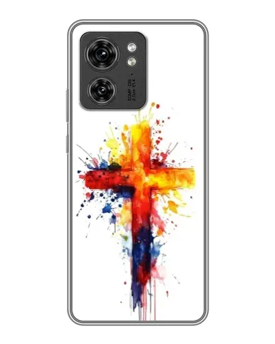 Чехол для Huawei Enjoy 90 с картинкой «Акварельный крест»
