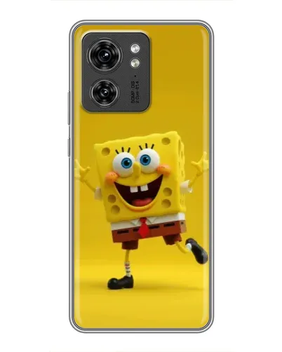 Чехол для Huawei Enjoy 90 с картинкой «Позитивный Губка Боб»