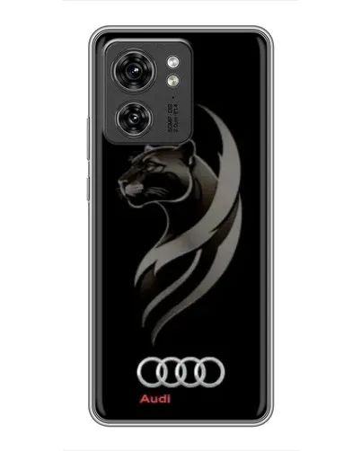 Чехол для Huawei Enjoy 90 с картинкой «Графика — пантера и Audi»