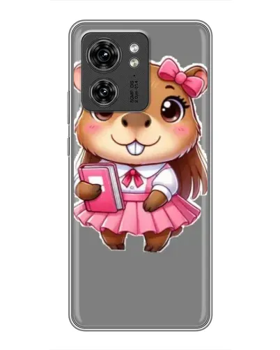 Чехол для Huawei Enjoy 90 с картинкой «Девочка капибара»