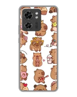 Чехол для Huawei Enjoy 90 с картинкой «Стикерпак с капибарами»