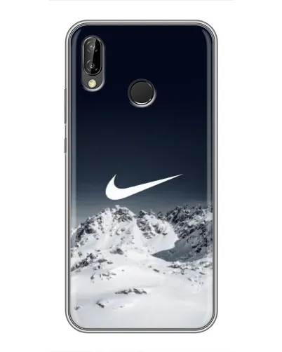 Чехол для Huawei Honor 10 Lite с картинкой «Nike — зимние горы» Чехол для Huawei Honor 10 Lite с картинкой «Nike — зимние горы»