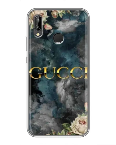 Чехол для Huawei Honor 10 Lite с картинкой «Абстрактные цветы Gucci»