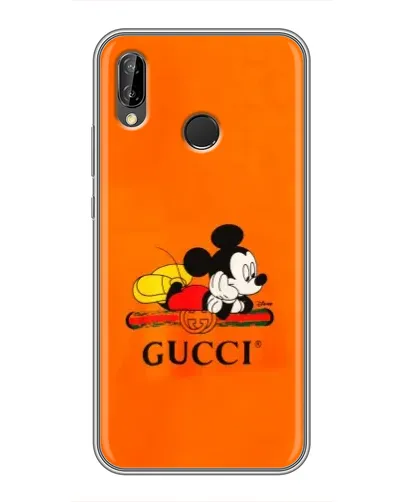 Чехол для Huawei Honor 10 Lite с картинкой «Микки Маус Gucci — оранж» Чехол для Huawei Honor 10 Lite с картинкой «Микки Маус Gucci — оранж»