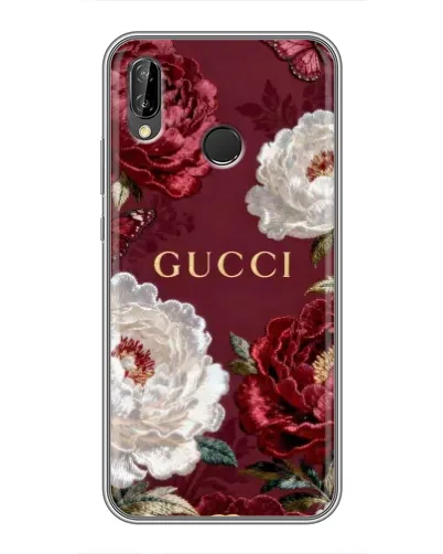 Чехол для Huawei Honor 10 Lite с картинкой «Gucci — бордовые розы» Чехол для Huawei Honor 10 Lite с картинкой «Gucci — бордовые розы»