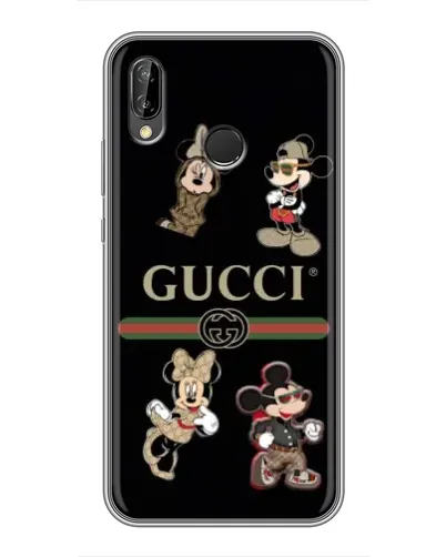 Чехол для Huawei Honor 10 Lite с картинкой «Gucci — герои Disney и монограмма» Чехол для Huawei Honor 10 Lite с картинкой «Gucci — герои Disney и монограмма»