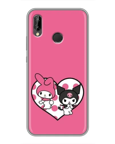 Чехол для Huawei Honor 10 Lite с картинкой «Kuromi и My Melody»