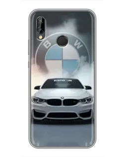 Чохол для Huawei Honor 10 Lite з картинкою «BMW в білому диму» Чохол для Huawei Honor 10 Lite з картинкою «BMW в білому диму»