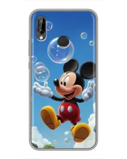 Чехол для Huawei Honor 10 Lite с картинкой «Mickey и мыльные пузыри»
