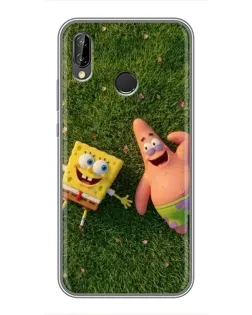 Чехол для Huawei Honor 10 Lite с картинкой «Друзья на лужайке»