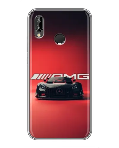 Чехол для Huawei Honor 10 Lite с картинкой «Mercedes AMG — красная линия»