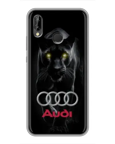 Чехол для Huawei Honor 10 Lite с картинкой «Пантера и Audi» Чехол для Huawei Honor 10 Lite с картинкой «Пантера и Audi»