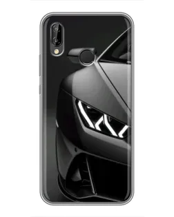 Чехол для Huawei Honor 10 Lite с картинкой «Lamborghini фары детализация»
