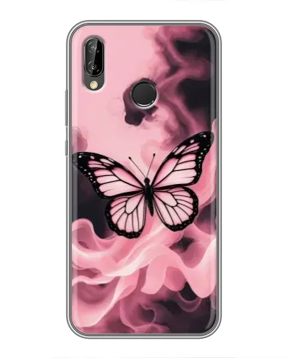 Чехол для Huawei Honor 10 Lite с картинкой «Бабочка в дыму»