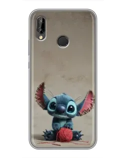Чехол для Huawei Honor 10 Lite с картинкой «Стич на коричневом фоне»