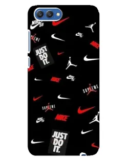 Чехол для Huawei Honor 10 (COL-AL00) с картинкой «Nike Mix Pattern»