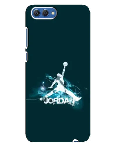Чехол для Huawei Honor 10 (COL-AL00) с картинкой «Jordan Blue Fire» Чехол для Huawei Honor 10 (COL-AL00) с картинкой «Jordan Blue Fire»