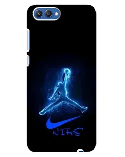 Чехол для Huawei Honor 10 (COL-AL00) с картинкой «Jordan Neon Blue»