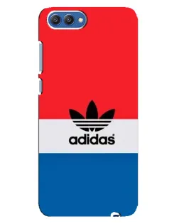 Чехол для Huawei Honor 10 (COL-AL00) с картинкой «Ретро блоки Adidas»