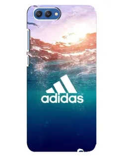 Чехол для Huawei Honor 10 (COL-AL00) с картинкой «Океанская глубина адидас»