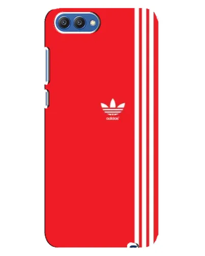 Чехол для Huawei Honor 10 (COL-AL00) с картинкой «Красный минимализм Adidas»