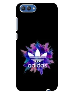 Чехол для Huawei Honor 10 (COL-AL00) с картинкой «Взрыв красок Adidas»