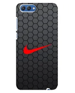 Чехол для Huawei Honor 10 (COL-AL00) с картинкой «Nike — карбоновая сетка»