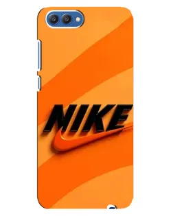Чехол для Huawei Honor 10 (COL-AL00) с картинкой «Оранжевый драйв Nike»