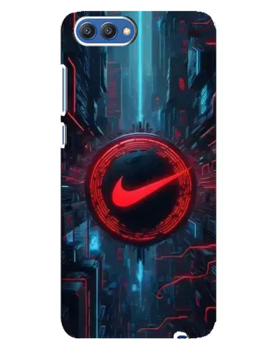 Чехол для Huawei Honor 10 (COL-AL00) с картинкой «Техногенный стиль Nike»