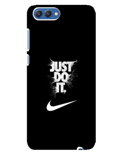 Чехол для Huawei Honor 10 (COL-AL00) с картинкой «Текстовый принт Nike»