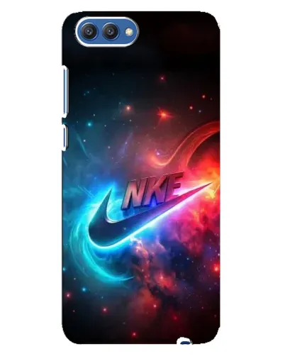 Чехол для Huawei Honor 10 (COL-AL00) с картинкой «Огненный логотип Nike»