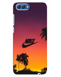 Чехол для Huawei Honor 10 (COL-AL00) с картинкой «Nike на закате солнца»