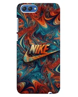 Чехол для Huawei Honor 10 (COL-AL00) с картинкой «Nike в абстракции»
