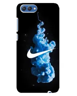 Чехол для Huawei Honor 10 (COL-AL00) с картинкой «Nike и синий дым»