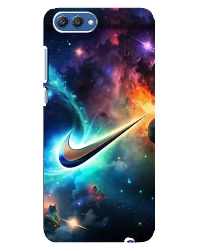 Чехол для Huawei Honor 10 (COL-AL00) с картинкой «Космический Nike Swoosh»