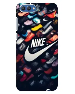 Чехол для Huawei Honor 10 (COL-AL00) с картинкой «Коллекция кроссовок Nike»