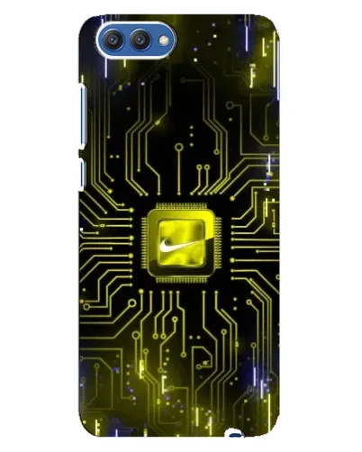 Чехол для Huawei Honor 10 (COL-AL00) с картинкой «Nike — золотая искра»