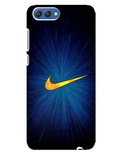 Чехол для Huawei Honor 10 (COL-AL00) с картинкой «Синий пульс Nike»